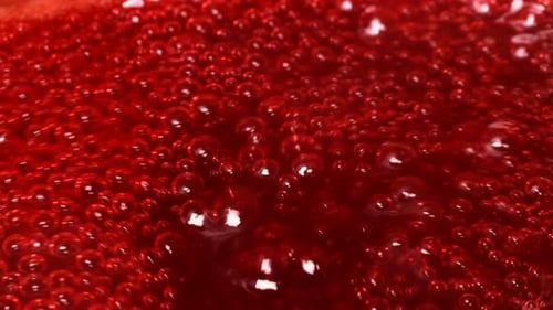 Hot Lava of the Volcano Macro Video