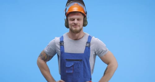 Portrait eines jungen Arbeiters