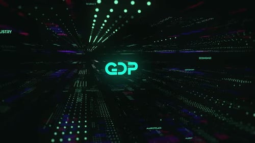 Sci Fi Digital Economics Word Gdp