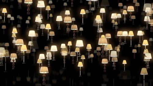 Floating Lamp Lights Loop 4k