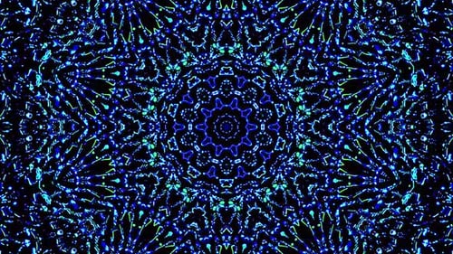 Beautiful abstract video shining bright light set smooth colorful motion with dots black background