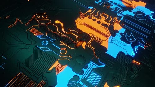 Technological Loop Background 4K