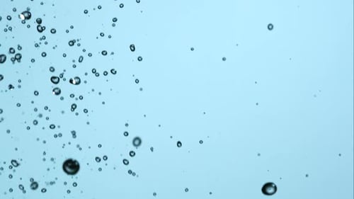 Water pouring and splashing in ultra slow motion 1500fps on a reflective surface - WATER POURS
