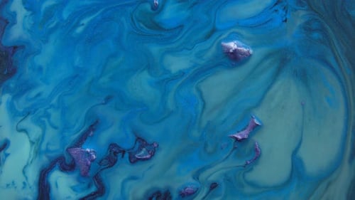 Abstract footage of swirling blues and whites