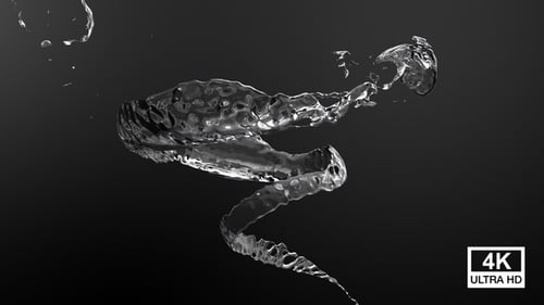 Dynamic Water Splash Fluid Reveal Animation