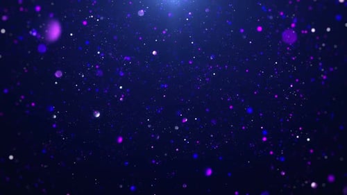 Abstract Blue and Purple Sparkling Particles Background