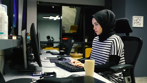 Woman Working in The Office