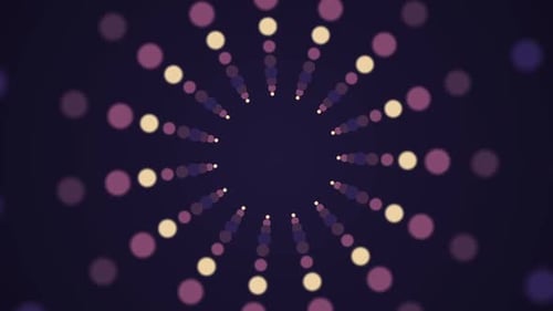 Seamless Looping Radial Dot Pattern Background