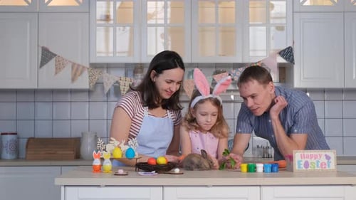 Family Easter Celebration with Live Rabbit Indoors
