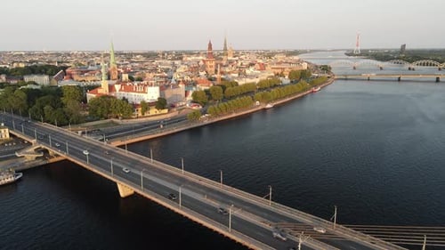 Riga old town and the bridge