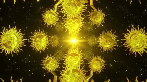 Goldmedaillons Sun 02 4k