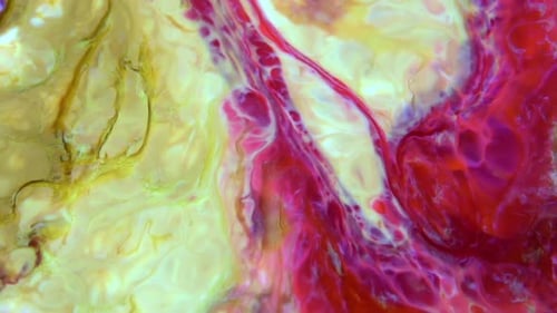 Abstrakter Hintergrund mit psychedelischer Malerei In lebendigen Farben