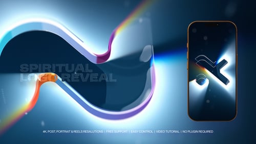 Dynamic Cinematic Logo Reveal with Light Reflections