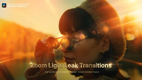 Transiciones contra fugas de luz con zoom Davinci Resolve
