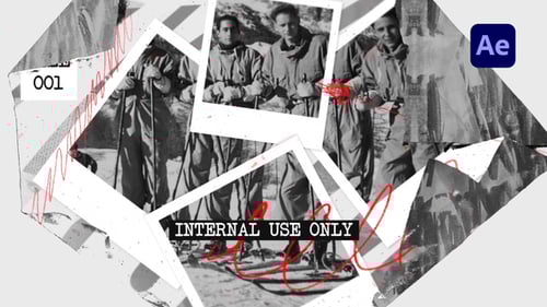 Vintage Investigative Opener with Typewriter Text and Photo Slides