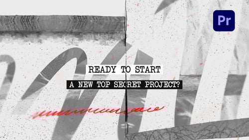 Dynamic Documentary Intro with Typewriter Text and Distressed Grunge Style