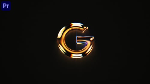 Glossy Metallic Logo Reveal with Cinematic Gold Effects