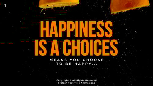 Clean Minimal Text Title Animations for Video Projects