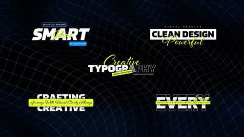 Clean Kinetic Typography Text Animations Pack for Modern Videos