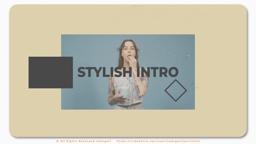Stylish Modern Text Intro with Glitch Effects