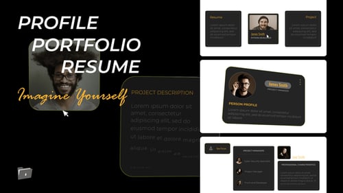 Dynamic User Profile and Interactive Portfolio Displays