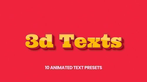 3d Text Presets