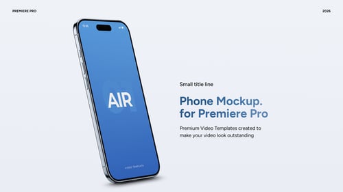 Air Phone Mockup Pack | Premiere Pro