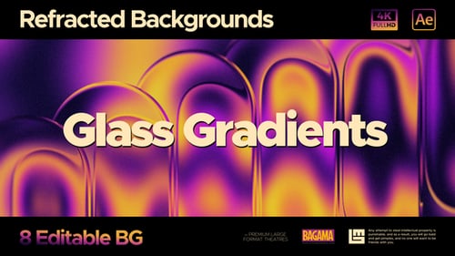 Fluid Glass Gradient Animation Backgrounds for Motion Design