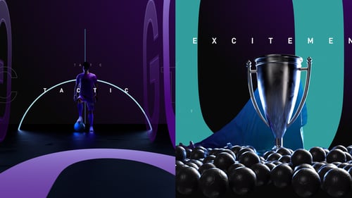 Dynamic Football Opener for Sports Championships with Neon Graphics