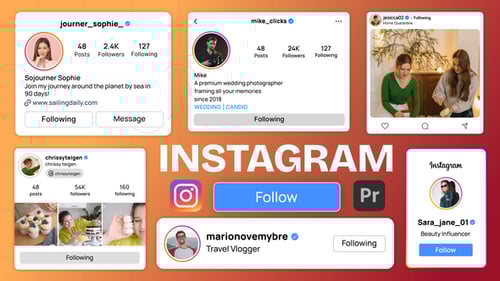 Animated Instagram Profile Follower Reminders