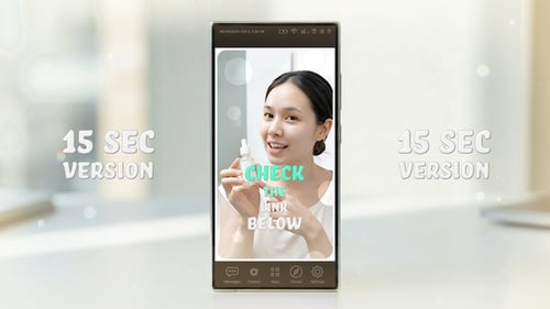 Social Media Skincare Promotion for Vertical Video