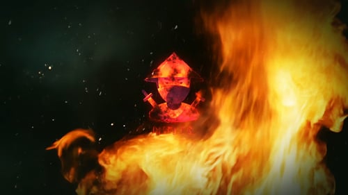 El logotipo de Fire Revael en posición vertical y horizontal
