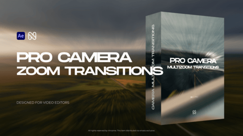 Dynamic Camera Zoom Transitions Pack for Video Editors
