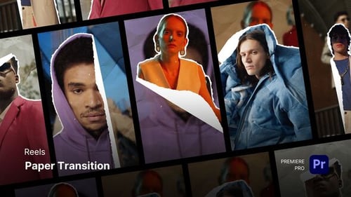 Dynamic Paper Tear Video Transition