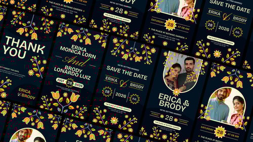 Vertical Indian Wedding Invitation After Effect
