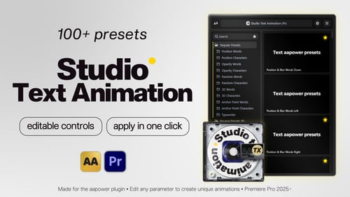 Dynamic Text Animation Presets for Premiere Pro