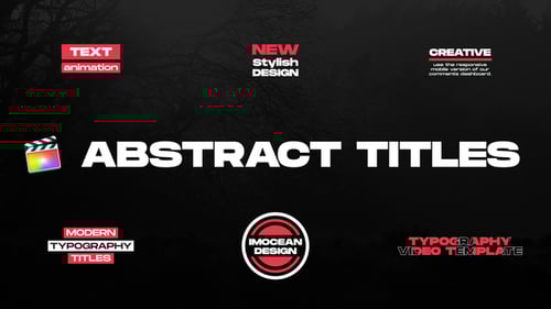 Modern Animated Dynamic Text Titles