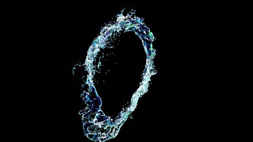 Transparent Water Splash Ring Fluid Loop