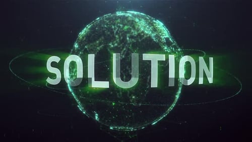 Futuristic Global Solution Text Animation