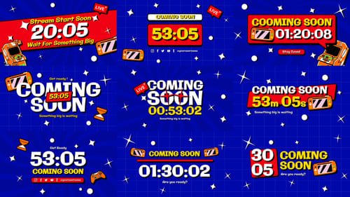 Neo Brutalism Stream Countdown