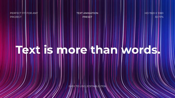 Dynamic Text Animation with Glowing Abstract Background, Titles ft ...