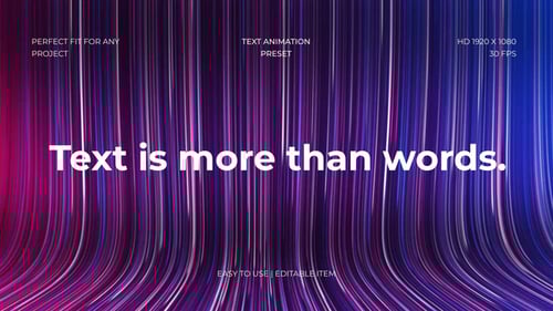 Text Animation with Motion Background