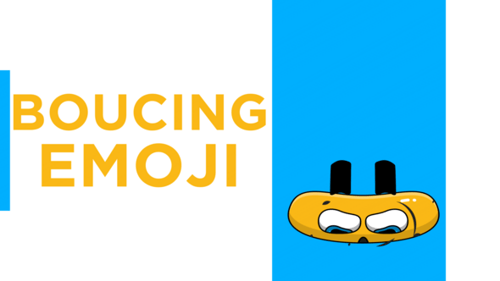 Animated Bouncing Smiley Face Emoji