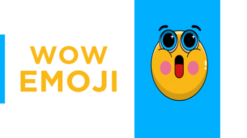 Animated Surprised Emoji with Blushing Cheeks and Popping Eyes