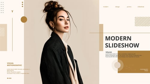 Clean Geometric Flat Design Slideshow for Modern Presentations
