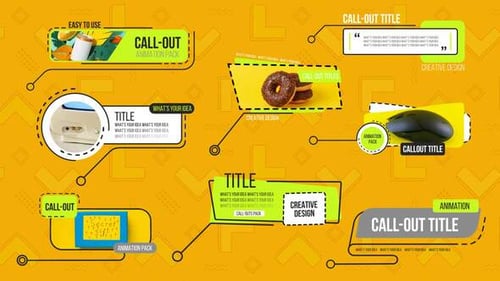 Dynamic Animated Call-Outs for Modern Product Promotion and Data Visualization