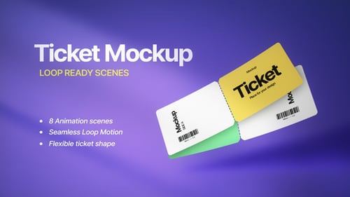 Ticket Animation Mockup