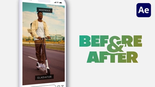 Mobile Vertical Before and After Image Comparison Tool