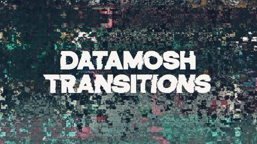 Dynamic Glitch Video Transitions with Digital Distortion Effects