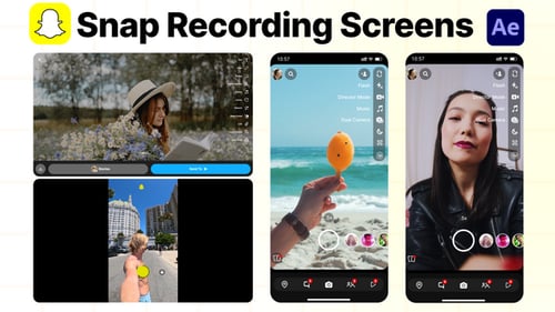 Dynamic Mobile Recording Screen Interface Template